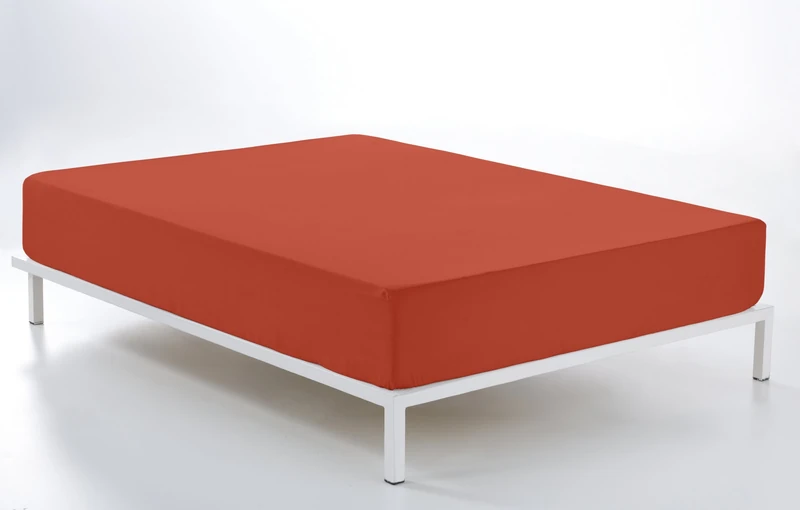 Adjustable colour tierra - Cama de 160 (28 cm high) - 50% cotton / 50% polyester - 144 hilos. Gramage: 115