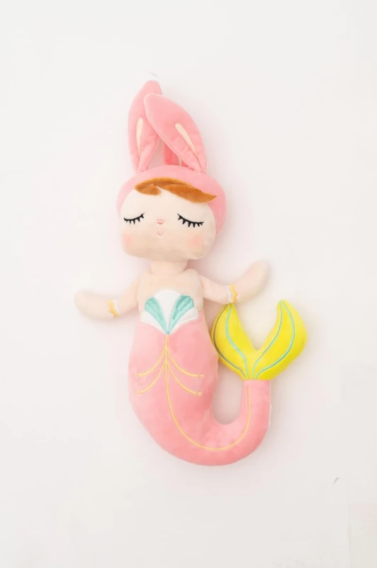 AlexandreHouse Muñeca Infantil Canvas Plush Mermaid Pink - Image 1
