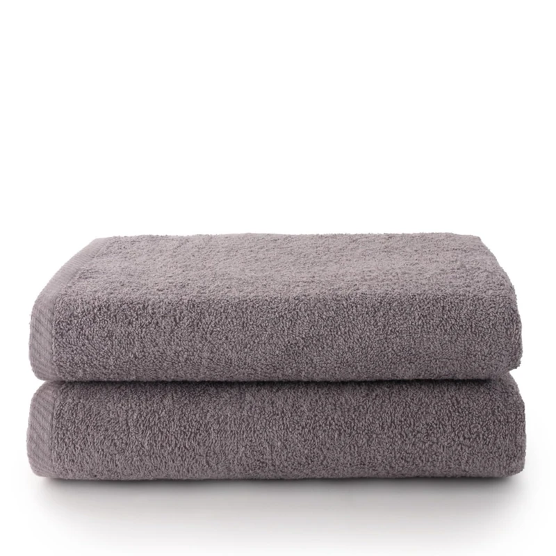 AlexandreHouse Set of 2 Toallas Sabana (100 x 150) Grey - Image 1