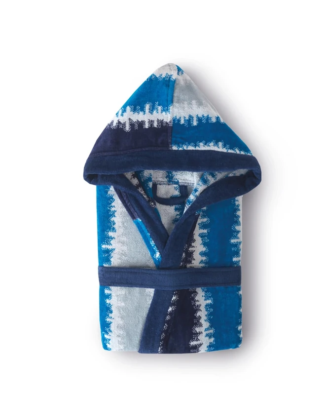 Albornoz Tarciopelo Bolsa with Jacquard Capucha Model Pacífico Size L