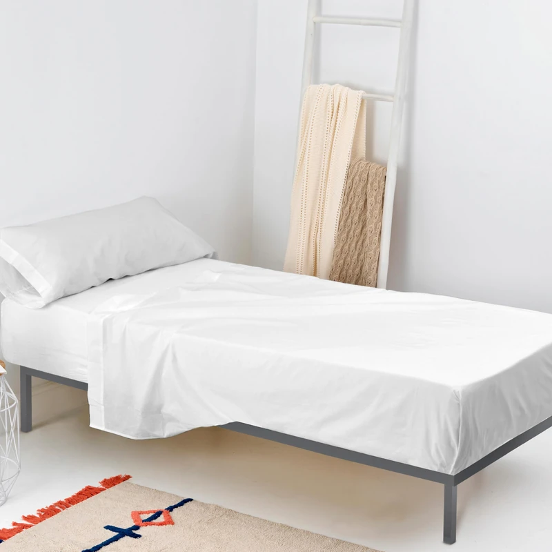 AlexandreHouse Basic Juego de Sábanas 2 Pieces 160x270 cm (Cama 80/90) White