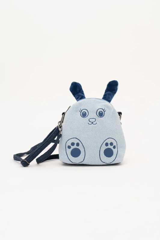 Bolso Infantil algodón Conejo Azul - Image 1