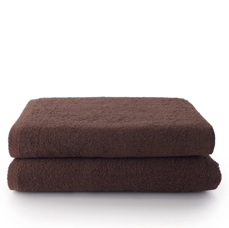 AlexandreHouse Set of 2 Toallas Sabana (100x150) Brown - Image 1