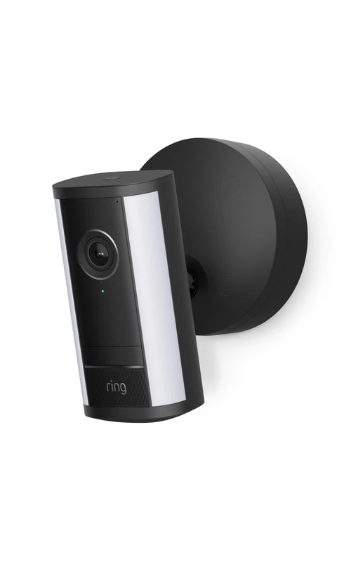 Ring Spotlight Cam Pro Wired (newest gen) | Outdoor Security Camera | Retinal 4K, 10x Enhanced Zoom, 600 Lumen Spotlights | 30-day free trial of Ring Subscription Plan