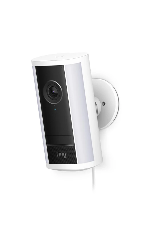 Ring Spotlight Cam Pro (newest gen) Plug-In | Outdoor Security Camera | Retinal 4K, 10x Enhanced Zoom, 600 Lumen Spotlights | 30-day free trial of Ring Subscription Plan