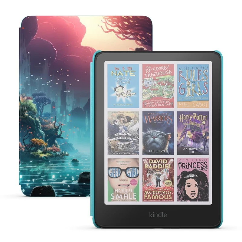Amazon Kindle Colorsoft Kids (newest gen) | First Kindle for children in colour, with cover– 16 GB – Fantasy River