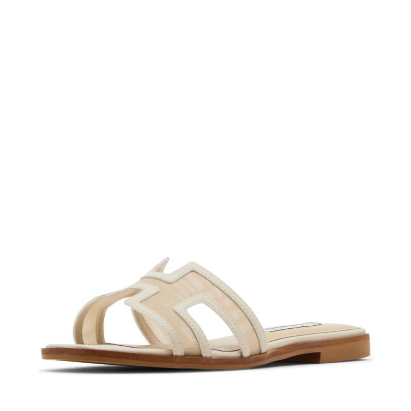 Steve Madden Women's Hadyn Slide Sandal, Bone Mesh, 8 UK