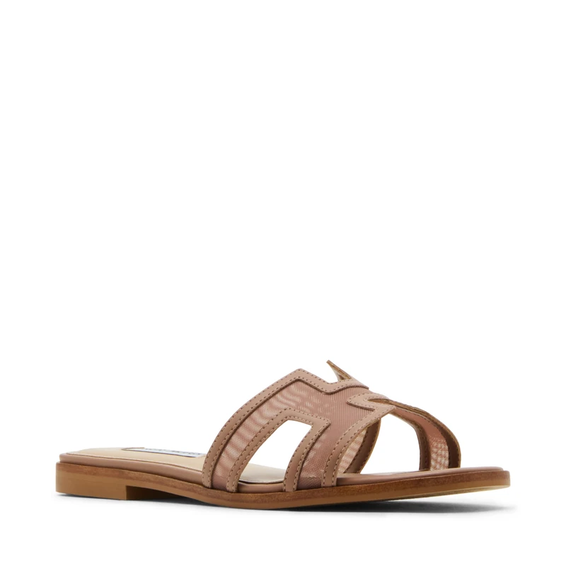 Steve Madden Women's Hadyn Slide Sandal, Mocha Mesh, 5.5 UK