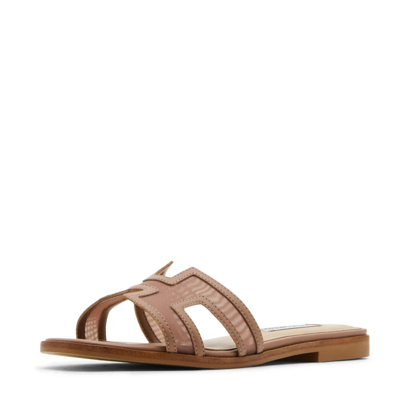 Steve Madden Women's Hadyn Slide Sandal, Mocha mesh, 6 UK