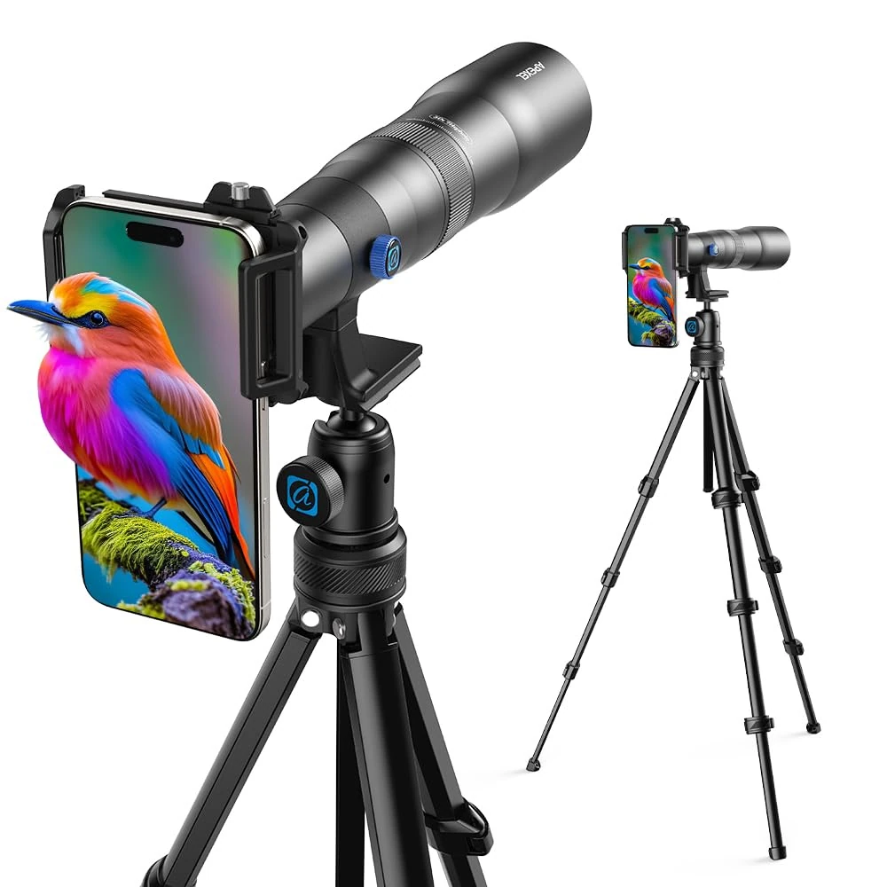 APEXEL 50X Super Telephoto Lens, 720mm Focal Length, Professional & Artistic Capture for Wildlife, Sports, Concerts