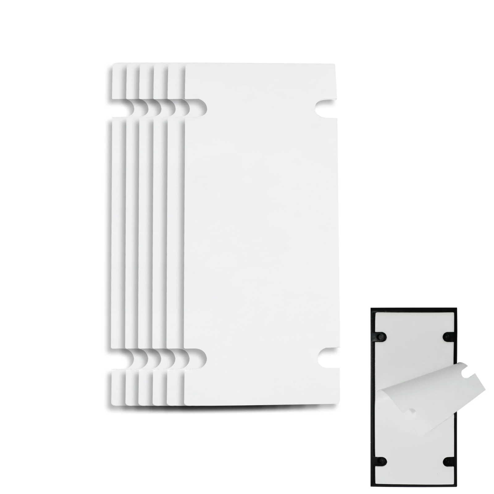 TEKCAM Double Sided Tape No Drill Doorbell Mount Compatible with Ring Battery Video Doorbell, 6 Pack Strong Adhesive Sticky Pad Video Doorbell Mounting Tape