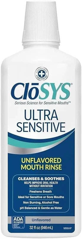 Closys Mouthwash, Unflavored, 32 oz