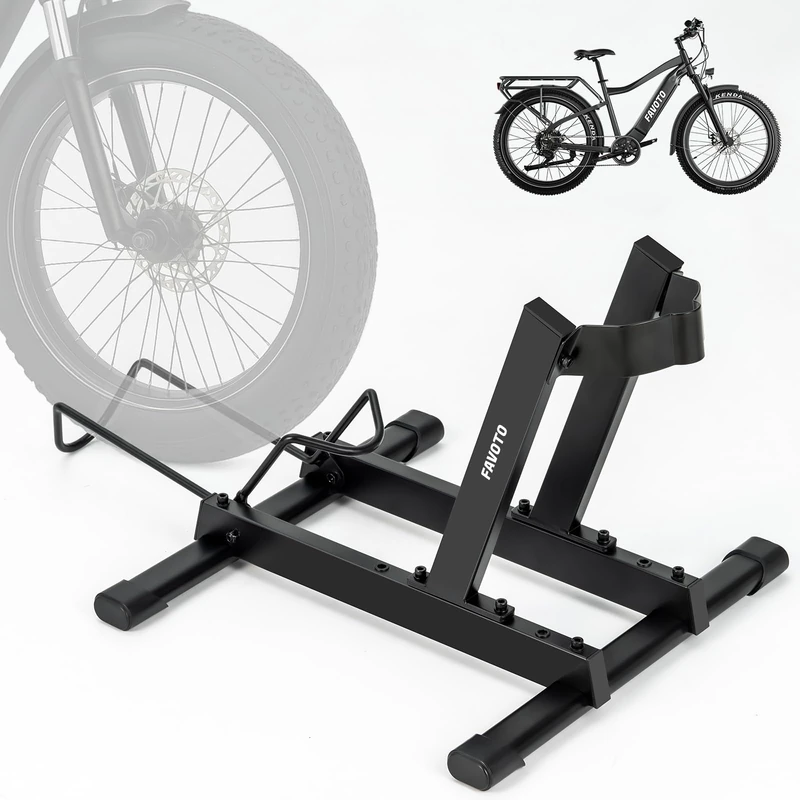 Favoto E-bike Bicycle Stand Road Bike Holder – Bicycle Stand Floor for Electric Bicycles and Bicycles 20-29 Inch Maximum Weight 38 kg