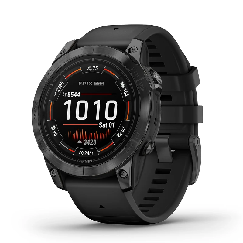 Garmin [Renewed epix PRO Gen 2 GPS 47mm Premium Smartwatch, AMOLED, Built-in Flashlight, up to 16 days battery life, Black (Renewed)