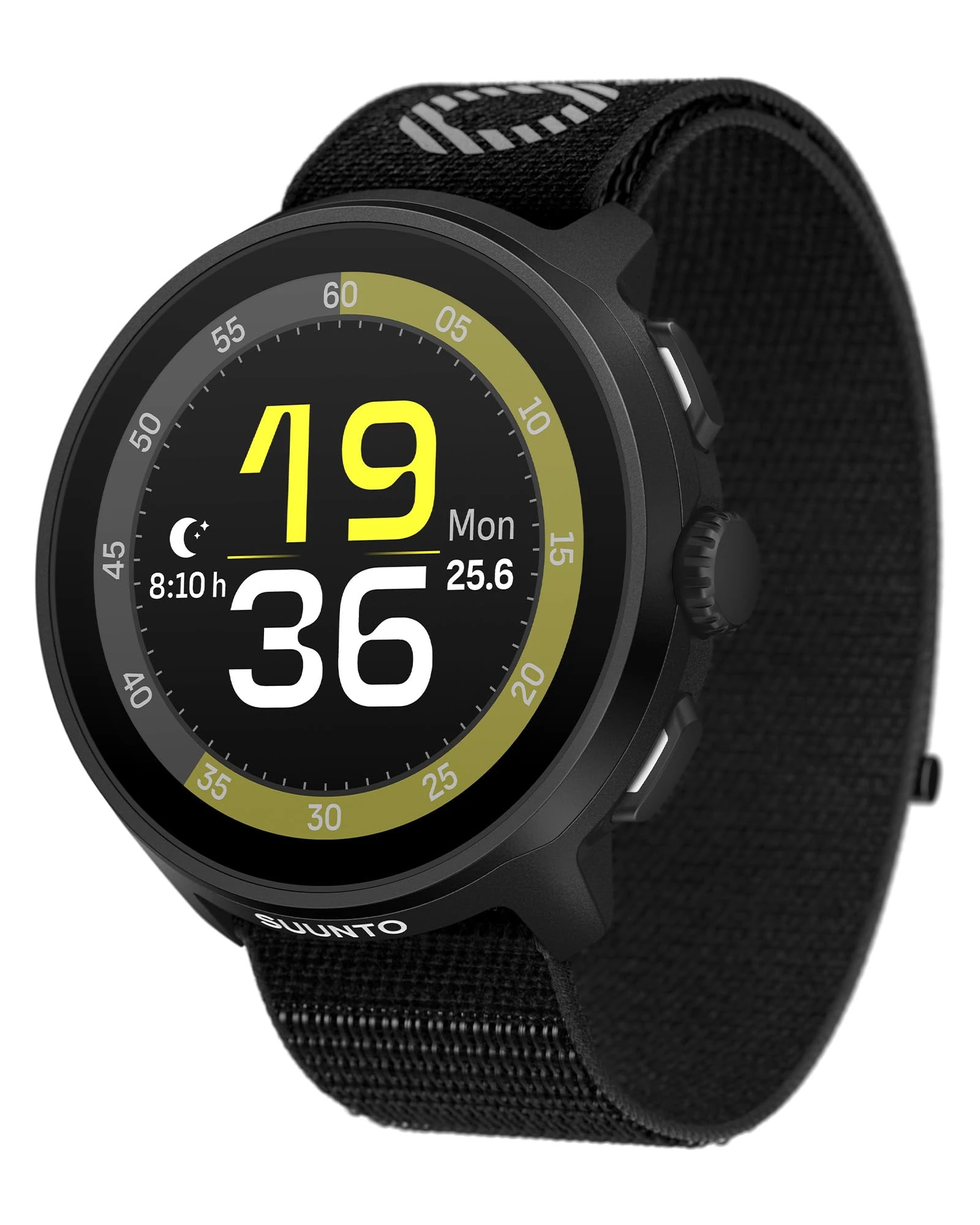 SUUNTO RUN GPS Running Watch, 1.32" AMOLED Touch Screen, Lightweight, Multisport, Activity Tracker, Accurate GPS, Heart Rate/Sleep Tracking, Running, 12-Day Battery Life, 4GB Offline Music Storage