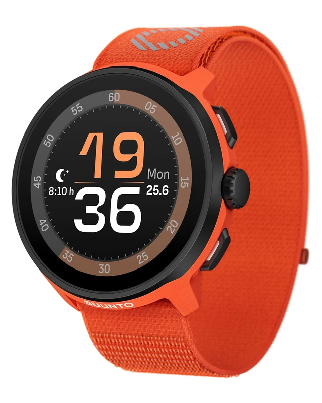 SUUNTO RUN GPS Running Watch, 1.32" AMOLED Touch Screen, Lightweight, Multisport, Activity Tracker, Accurate GPS, Heart Rate/Sleep Tracking, Running, 12-Day Battery Life, 4GB Offline Music Storage