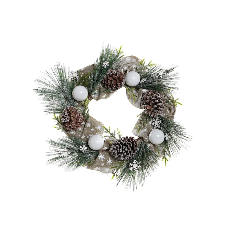 Crown PVC Pinas 50X14X50 COPOS DE NIEVE GREEN AlexandreHouse - Image 1