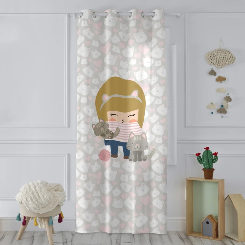 AlexandreHouse Kitty Curtain 140x265 cm - Image 1