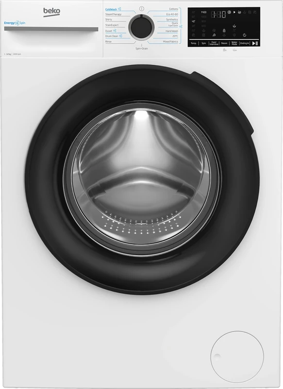 Beko EnergySpin BM3WT1241IW 12kg Washing Machine - 1400 rpm, A Rated