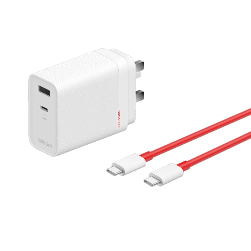 OnePlus SUPERVOOC 120W Dual Ports GaN Power Adapter Kit - UK Version