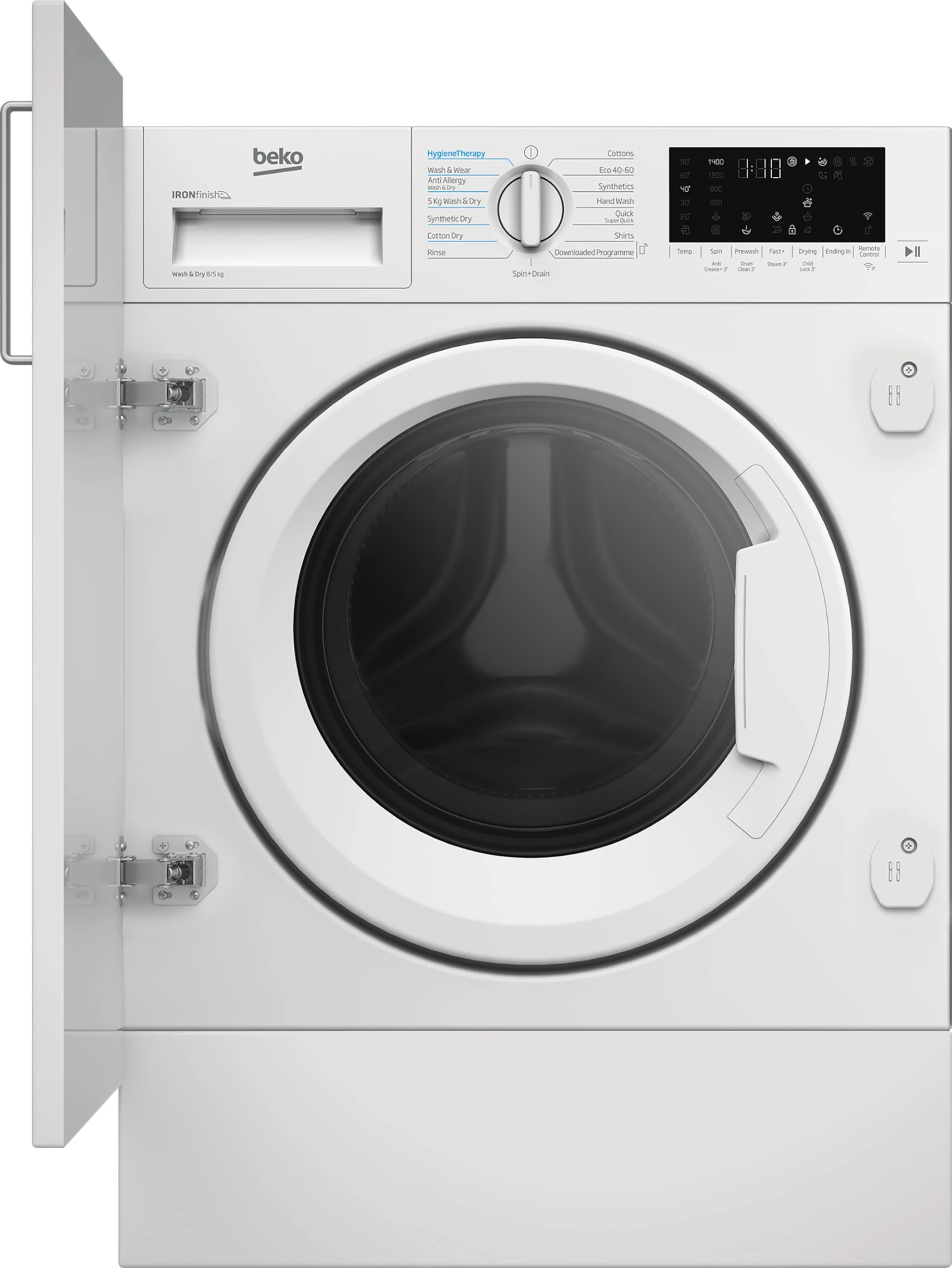 Beko RecycledTub® Integrated 8Kg / 5Kg Washer Dryer - White - D Rated