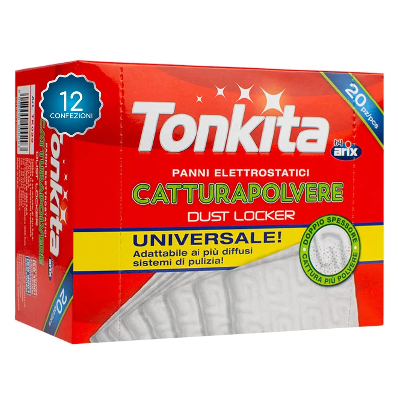 Tonkita | 60 Spare Parts for Dust Trap, Univesali Electrostatic Spare Parts for Dust Collector Duvet Kit, for All Surfaces – Pack of 6 Boxes