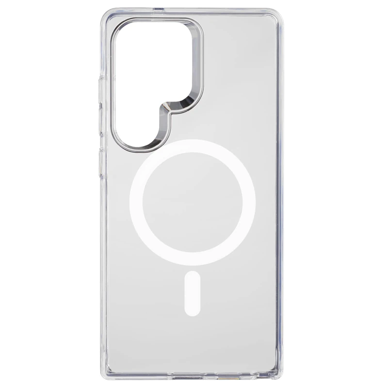 cellularline - Gloss Mag - Compatible with Galaxy S25 - Magnetic case - Compatible with MagSafe wireless charging - Transparent