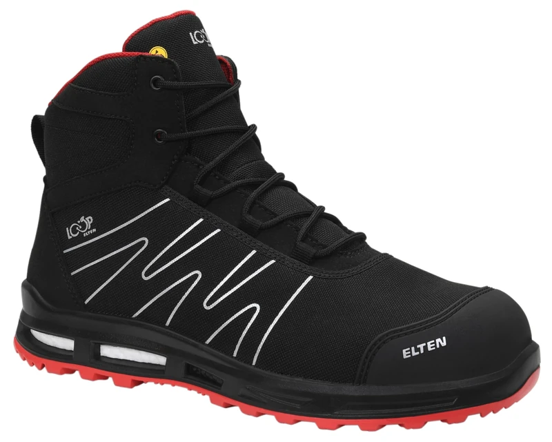 ELTEN Unisex Enno XXT Pro Mid ESD S3S Safety Boots, 9 UK, Black, 9 UK