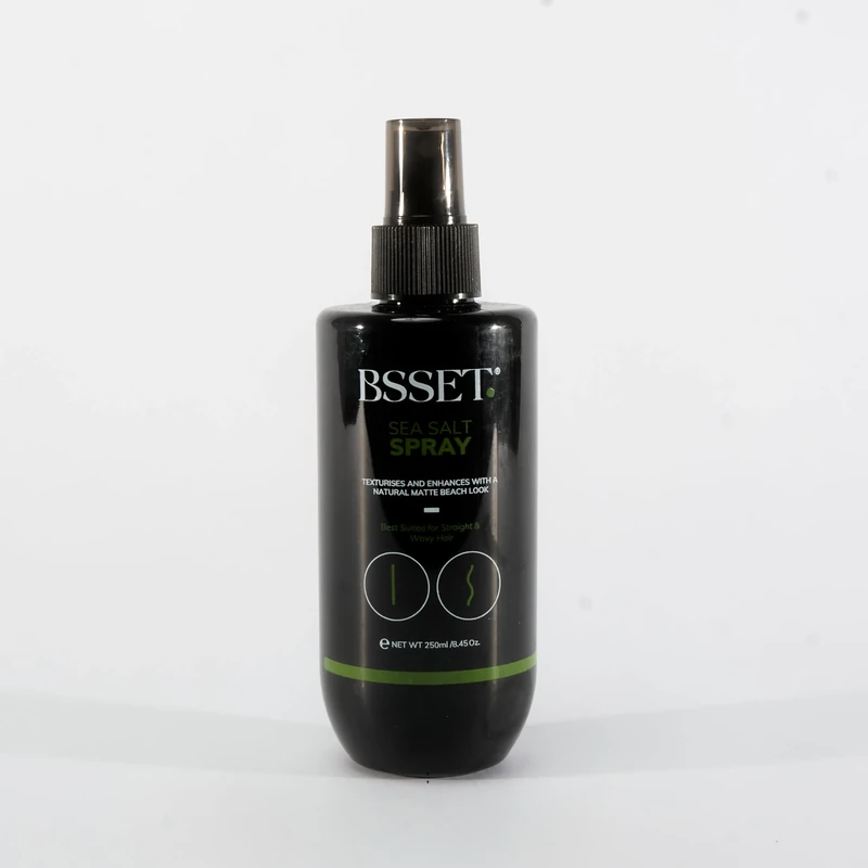 BSSET Sea Salt Spray 250ml - Texturizes and Enhances Straight and Wavy Hair-Natural Matte Beach Look