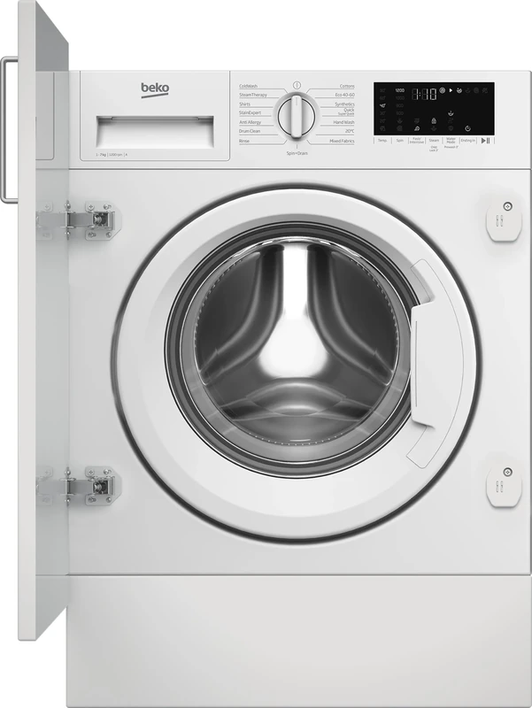 Beko WTIK72121 Integrated 7kg Washing Machine with 1200 rpm - White - A Rated