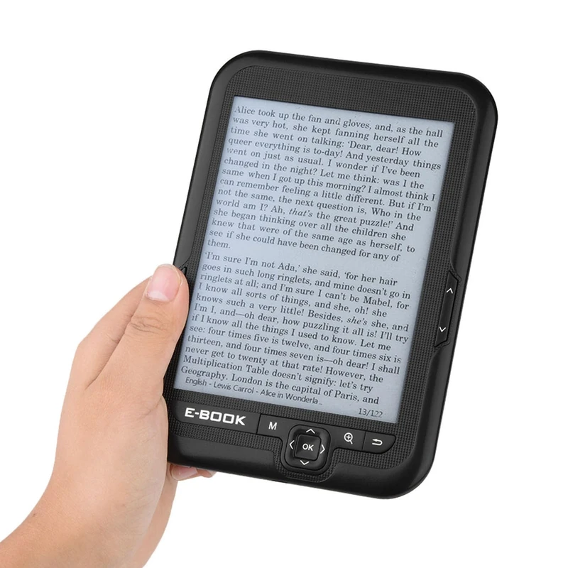 EBOOK Reader, 6 Inch Ereader with Electronic Ink Screen, 29 Languages, Long Battery Life, Adjustable Front Light, Lightweight and Compact, Audiobooks