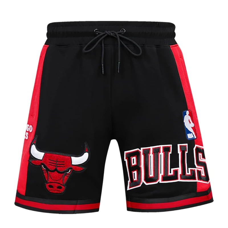 Pro Standard Mens NBA Chicago Bulls Retro Classics Athletic Short Black/Red XL