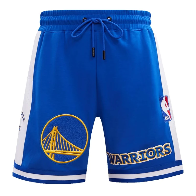 Pro Standard Mens NBA Golden State Warriors Retro Classics Athletic Short Royal Blue M
