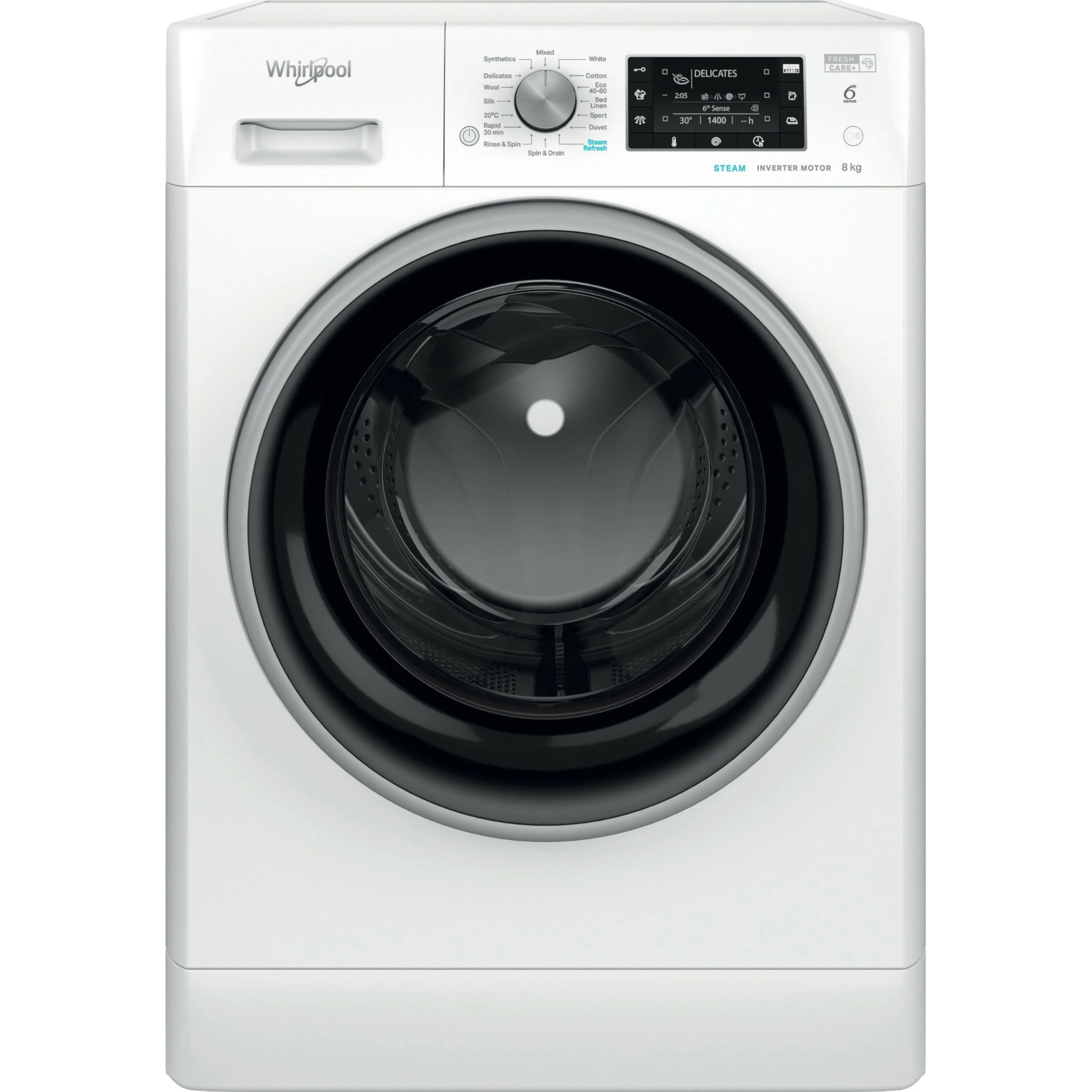 Whirlpool FreshCare FFD 8489 BSV UK 8kg Washing Machine with 1400 rpm - White - A Rated