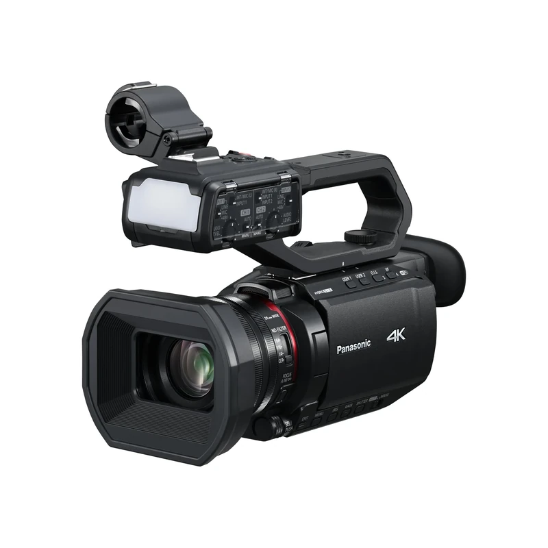 Panasonic AG-CX18EH 4K 60p Professional Camcorder with 25mm Wide-Angle Lens, 24x Zoom, 3G-SDI, XLR, 5-Axis Hybrid OIS, LED Light, Wi-Fi, USB PD, Black