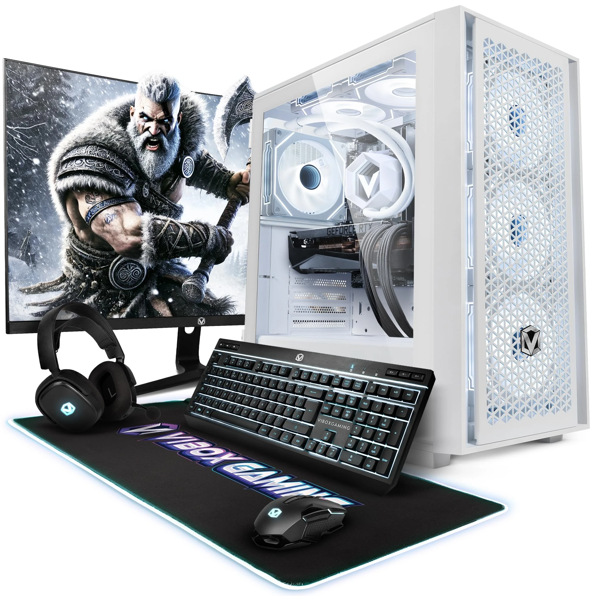 Vibox X-16 Gaming PC Bundle • Intel Core i9 14900KF 6.0GHz • Nvidia RTX 5070 Ti 16GB • 32GB RAM • 2TB NVMe SSD • Windows 11 • 27" Monitor • WiFi