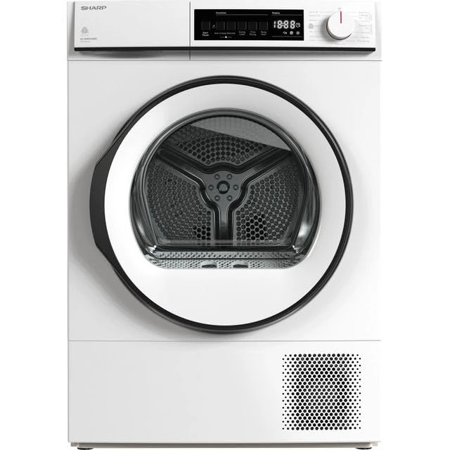 Sharp KD-NHB9S6GW3-EN 9Kg Heat Pump Tumble Dryer - White - A+++ Rated