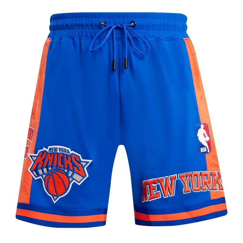 Pro Standard Mens NBA New York Knicks Retro Classics Athletic Short Royal Blue/Orange 3XL