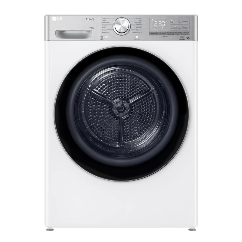 LG Dual Dry™ FDV1110W Wifi Connected 10Kg Heat Pump Tumble Dryer - White - A+++ Rated