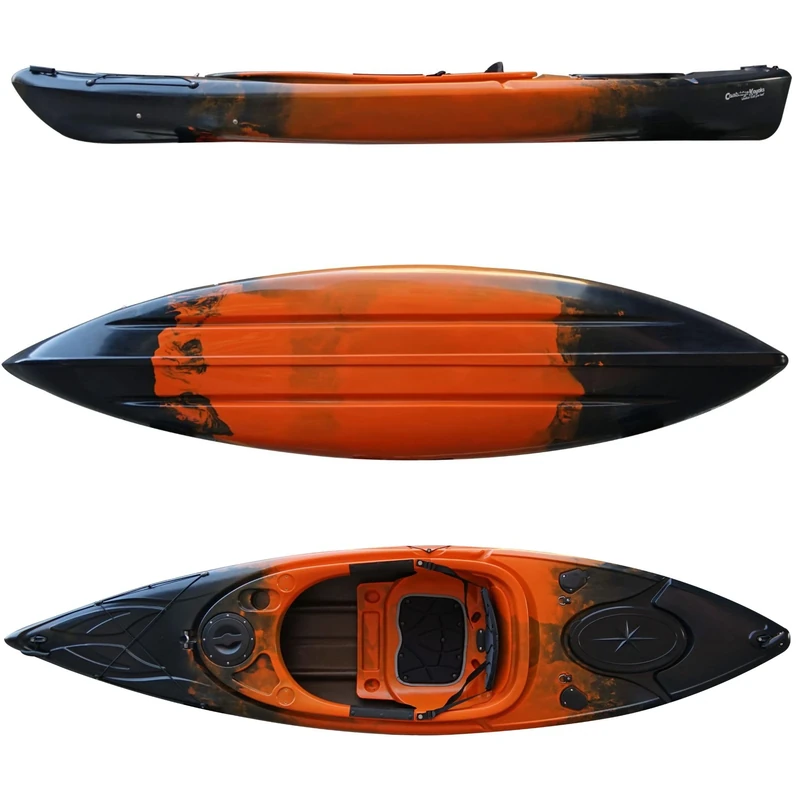 Cambridge kayaks Herring Sit inside Kayak 10 Colour Options (Black Orange Fade)