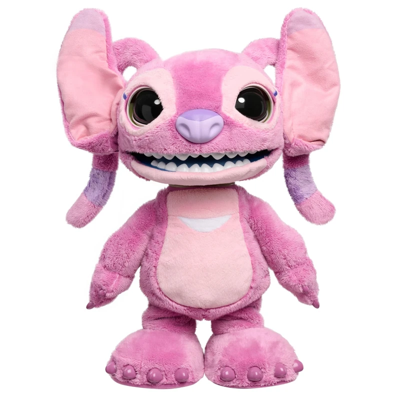 Just Play Disney Stitch Ultimate Angel Interactive 43 cm Plush Toy, 100+ Sounds & Reactions, Moves Like a Real-Life Angel, Toy for Fans, Girls, Kids, 3 and Up