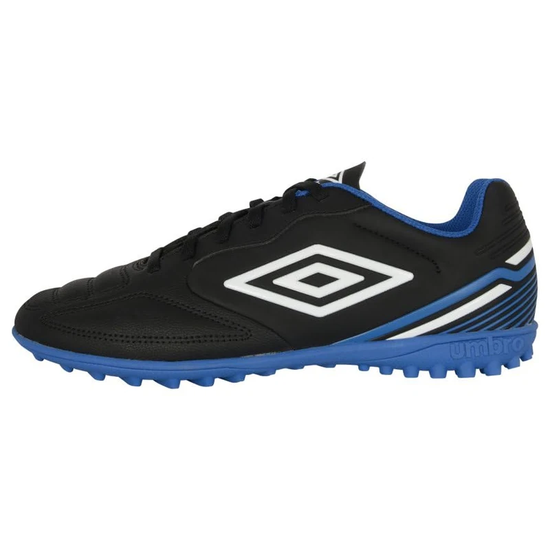 Umbro Men's Classico 13 Tf Soccer Turf Shoe, Black/White/Royal, 11.5