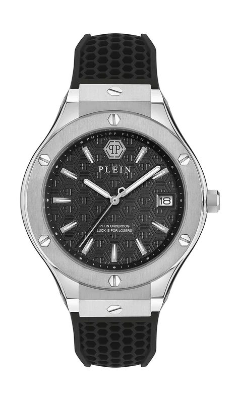 Philipp Plein Men's Analogue Quartz Watch with Silicone Strap PWUFA0125