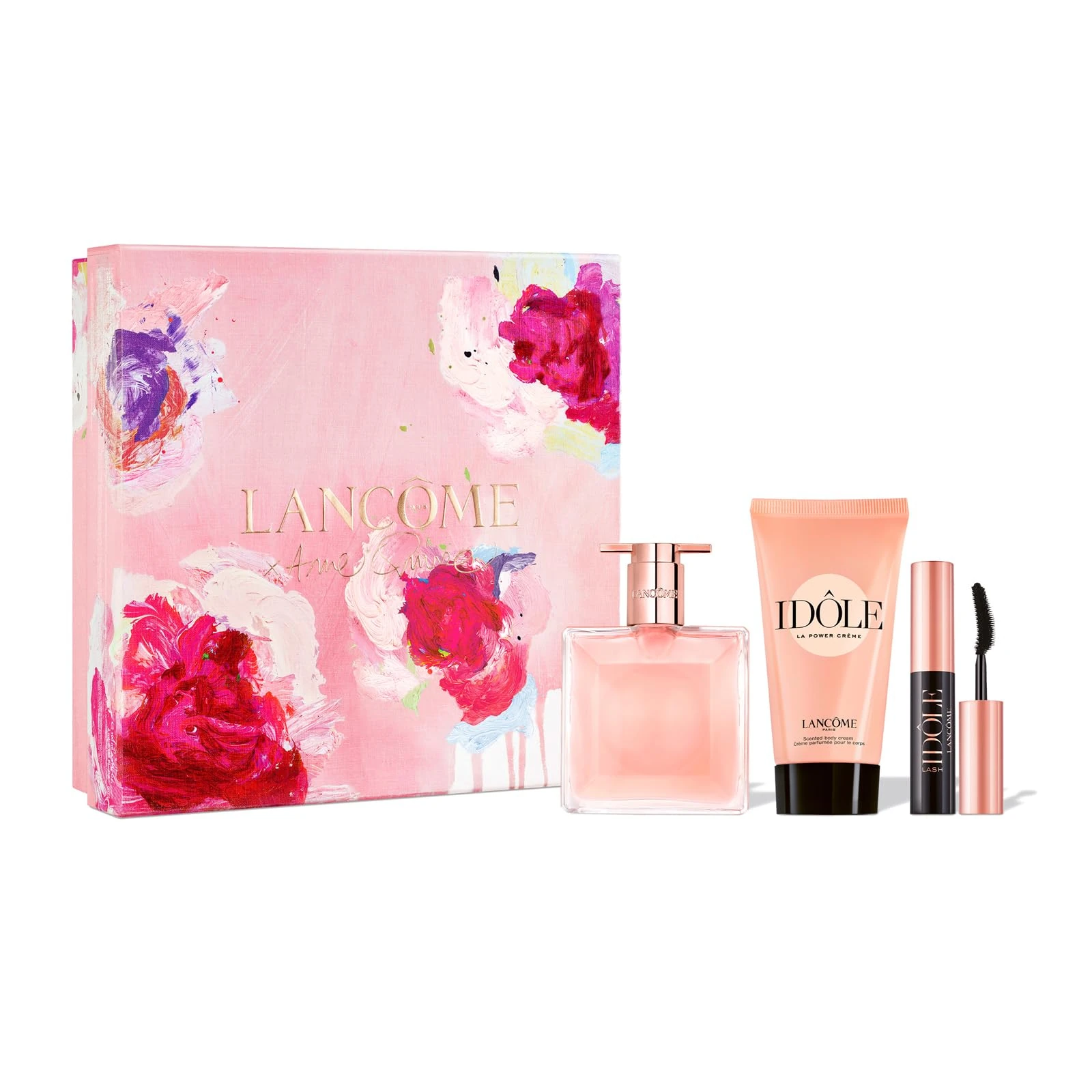 Lancôme, Idôle Gift Set, Iconic Fragrance, Lashes & Skincare, includes Idôle Eau de Parfum 25ml, Lash Idôle Mascara 01 Mini, Idôle La Power Cream 50ml