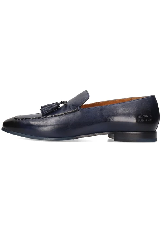 Melvin & Hamilton Men's Clive 20 Monza Navy Tassel Loafer, Blue, 6.5 UK