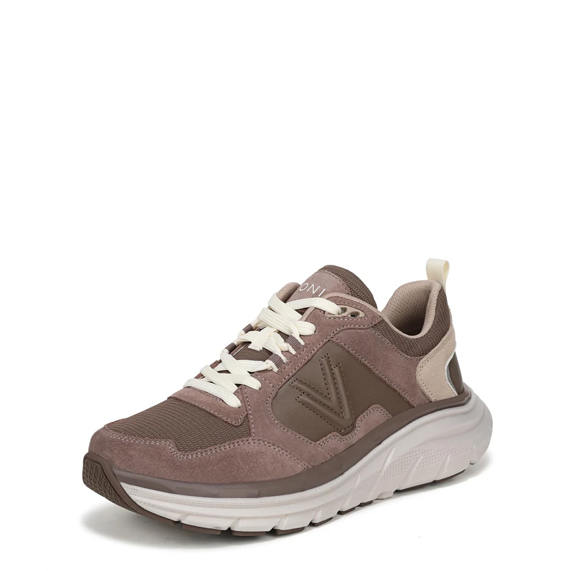 Vionic Women's Walk MAX Skyline Sneaker, Milk Chocolate Leather/Suede, 6 UK