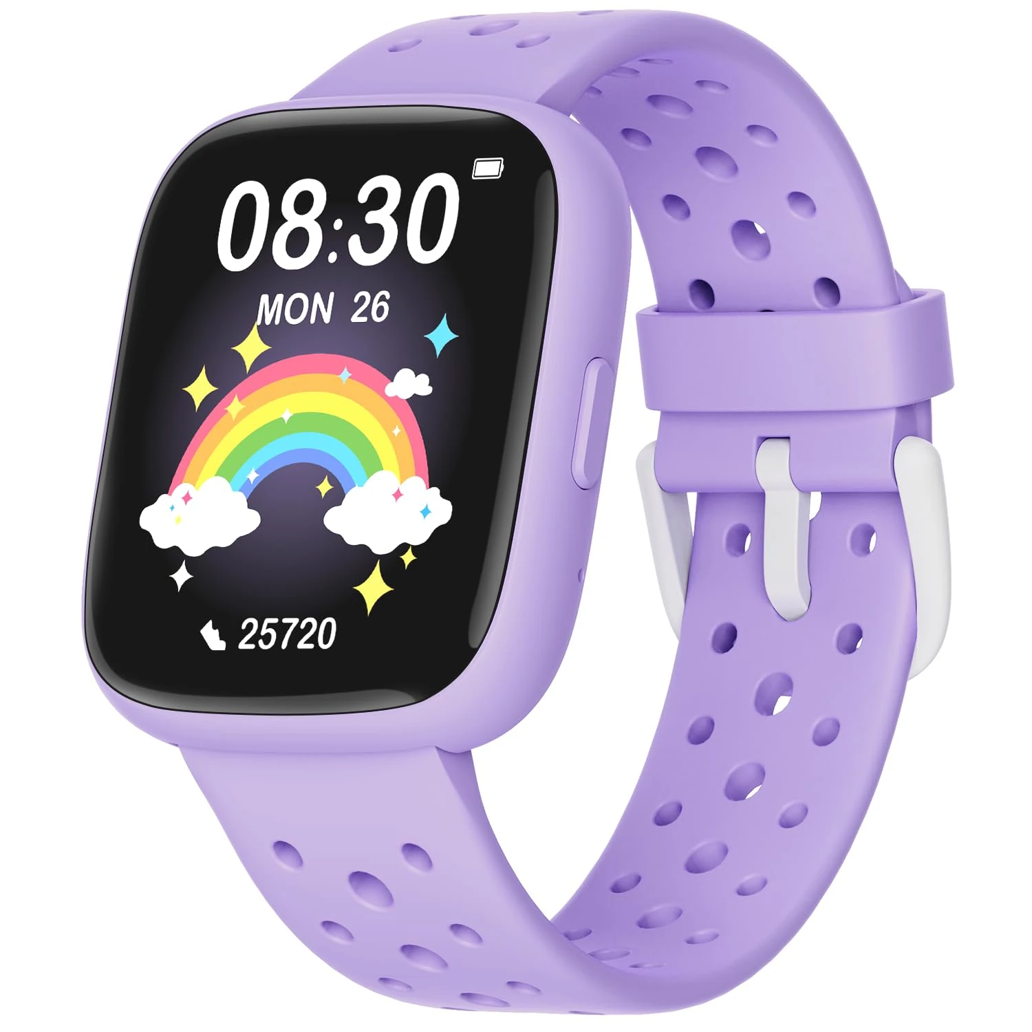 TICTIKY Kids Smart Watch for Girls 5-12, Kids Fitness Tracker Watch with Pedometer, No Phone Needed, Games with Parental Control, IP68 Waterproof, Heart Rate, Sleep Monitor, Step Counter, 80 Sports