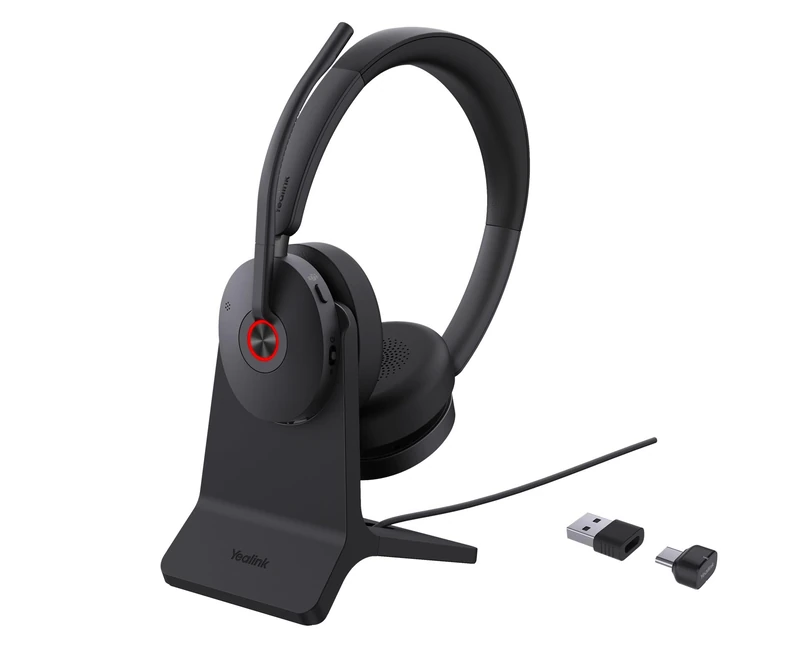 Yealink BH74 Wireless Bluetooth Headset with Dual USB-C/A conectivity and Charging Stand - Certified for Teams
