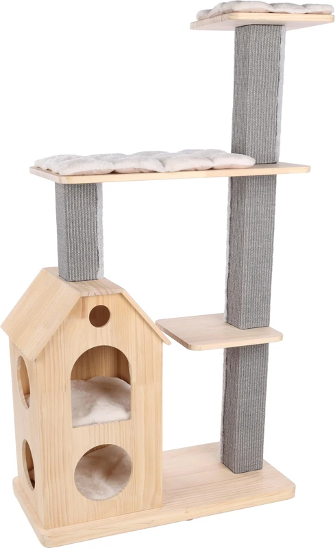 Flamingo SCRATCHING TREE CASANDRA BROWN 96x40x135CM