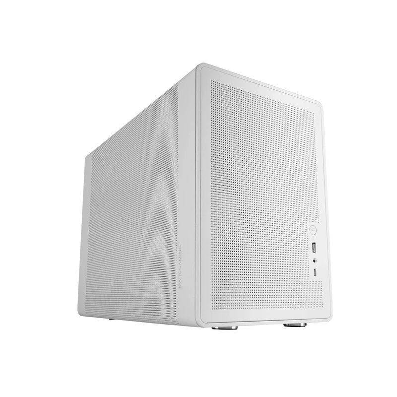 MARS GAMING MC-XPRO, Ultralight MicroATX Case, Mesh Panel Design, 120mm Rear Fan, Mesh 360° Cooling Technology, Dual PSU Compatibility for ATX and SFX, Mini-Tower PC USB-C, White